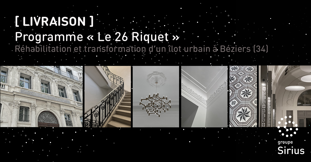 Livraison programme “26 Riquet”